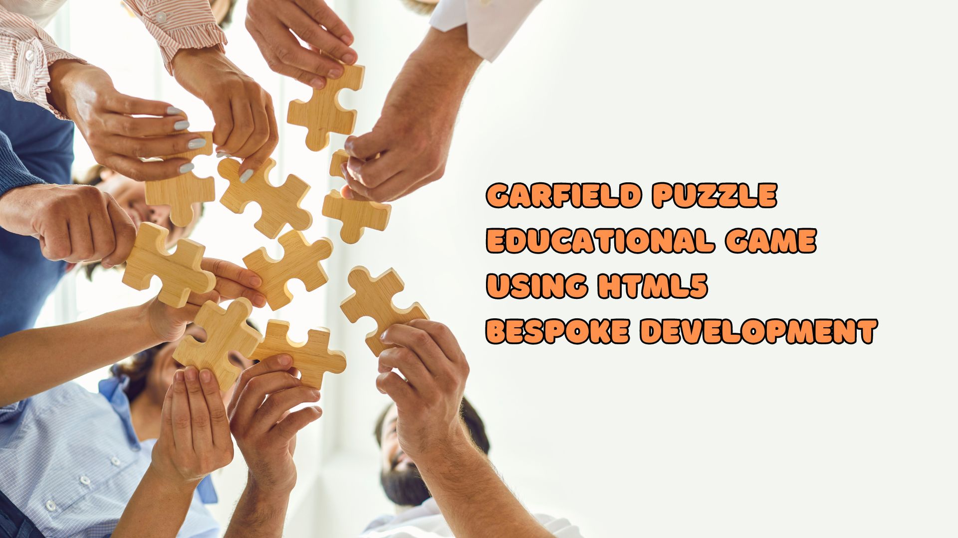 Garfield Puzzle - Educational Game Using HTML5 Bespoke Development