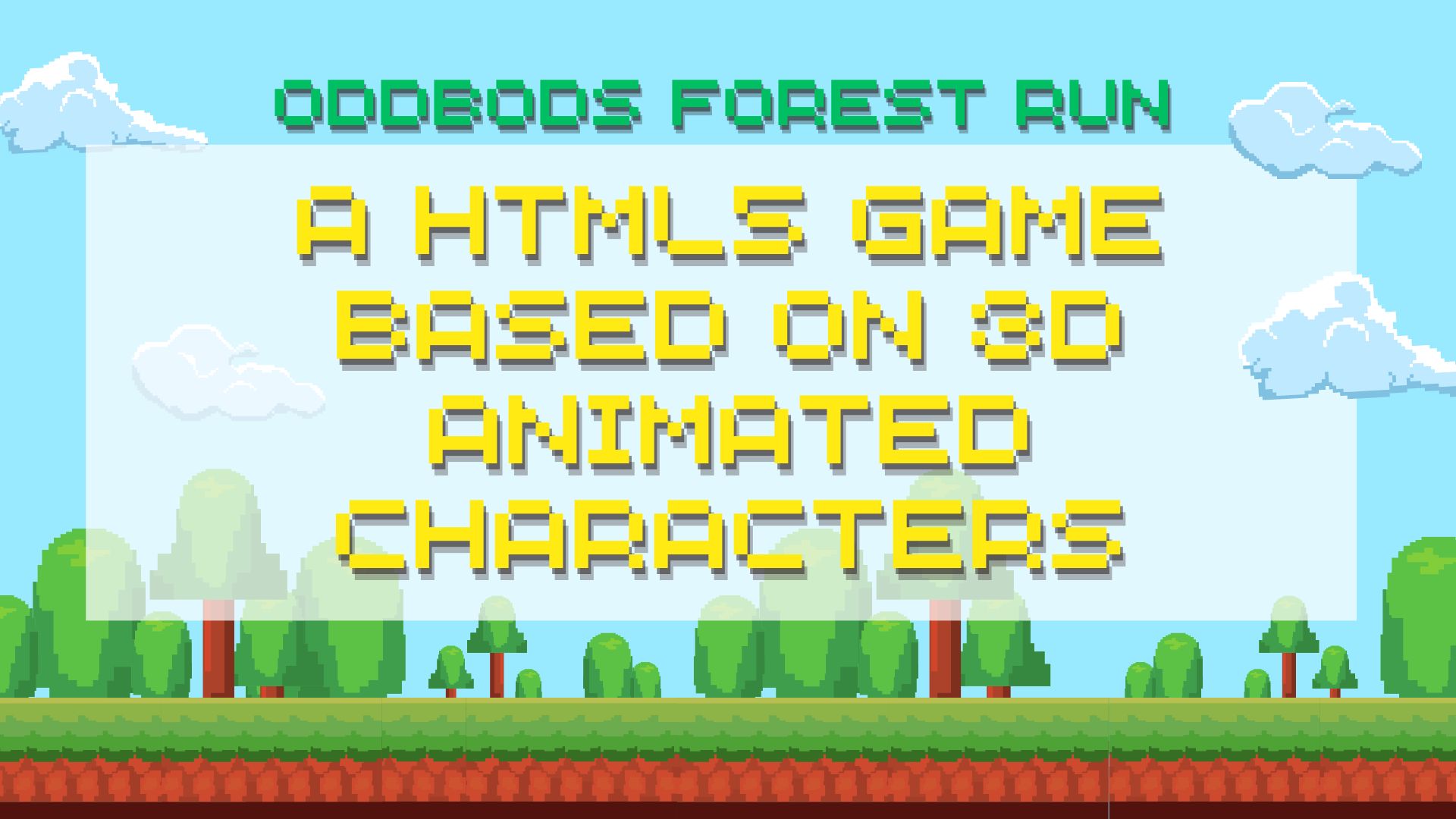 Oddbods Forest Run - A HTML5 Game Based On 3D Animated Characters