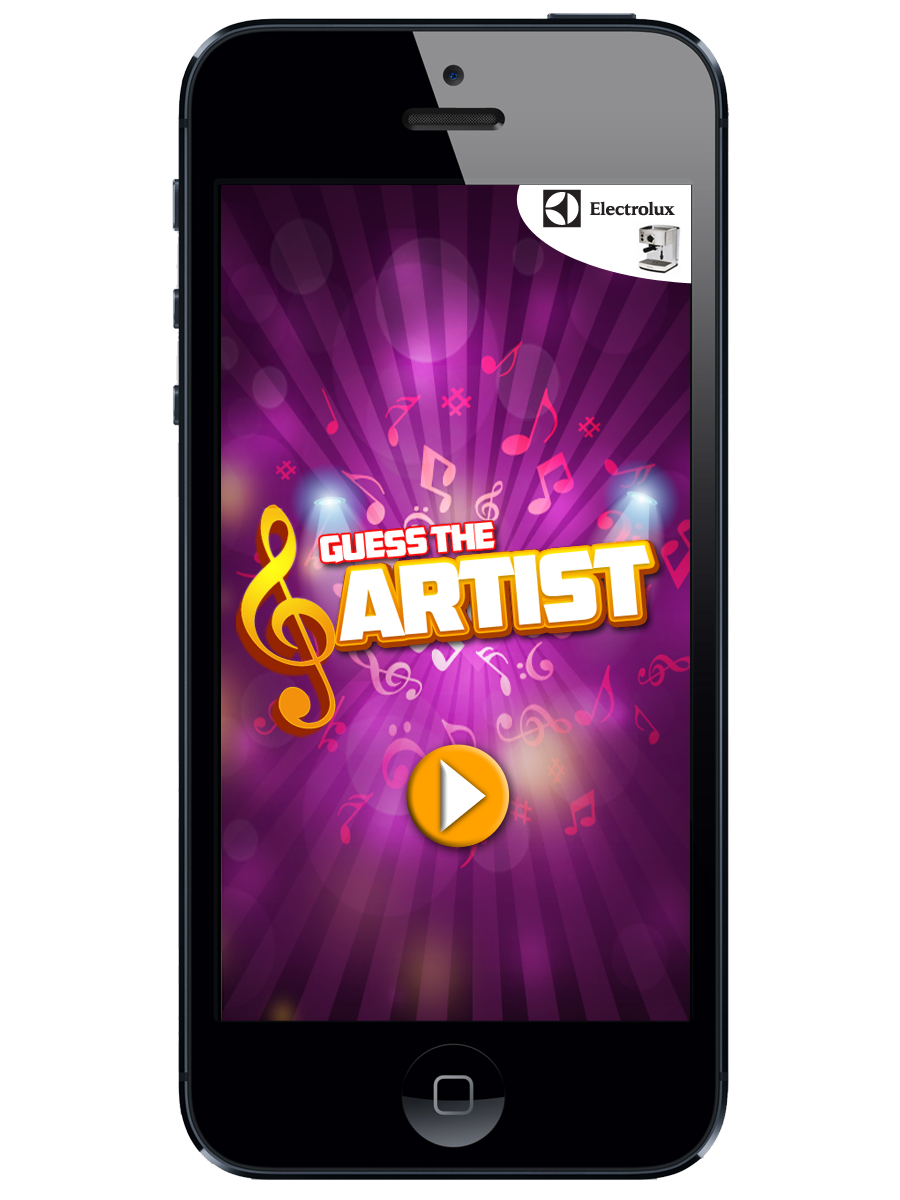 Guess the Artist, a HTML5 quiz game with Electrolux