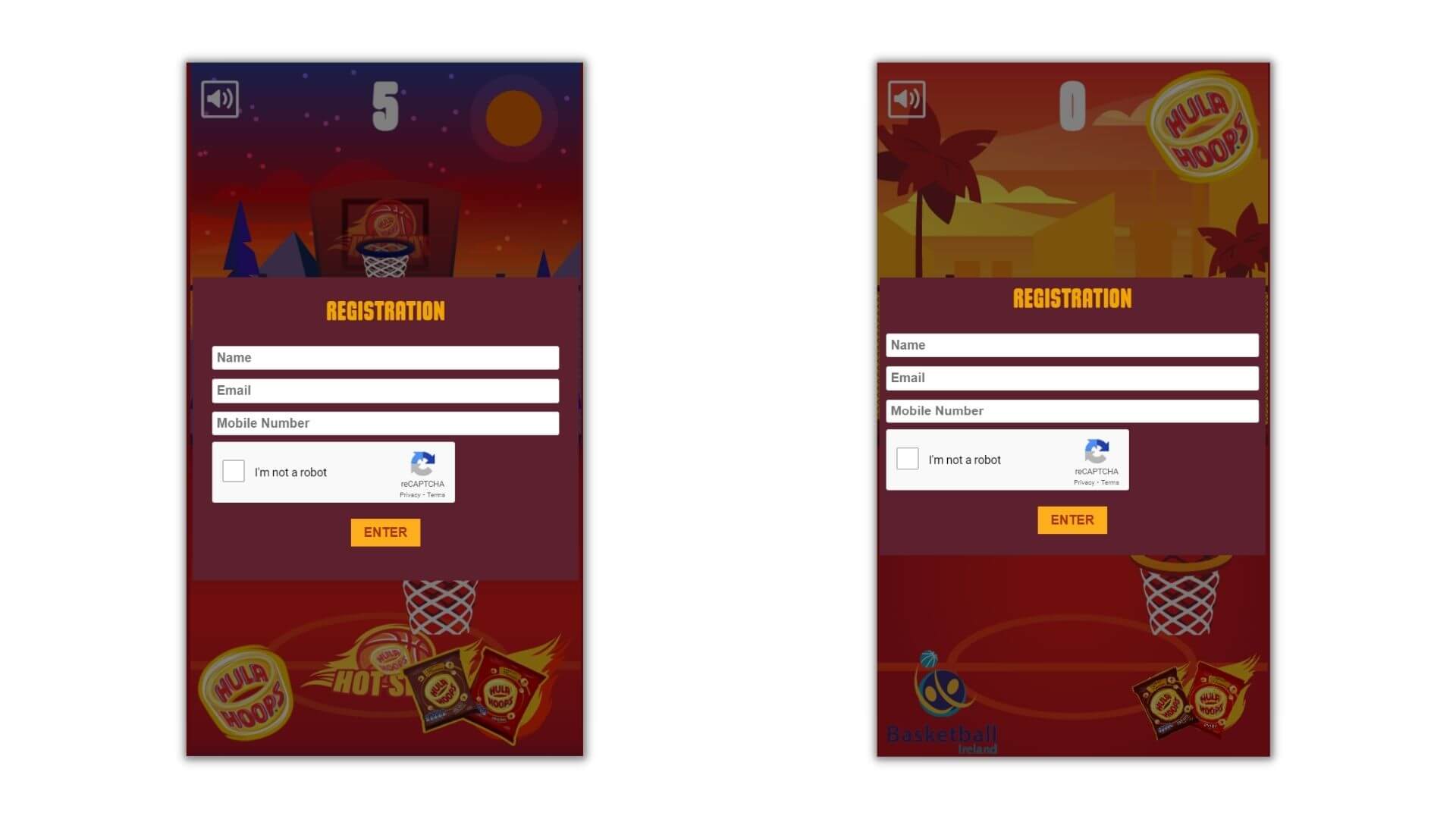 HTML5 Basketball Games To Promote A Snack Brand