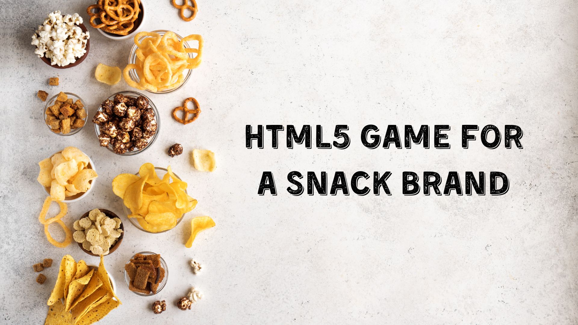 HTML5 Game For A Snack Brand