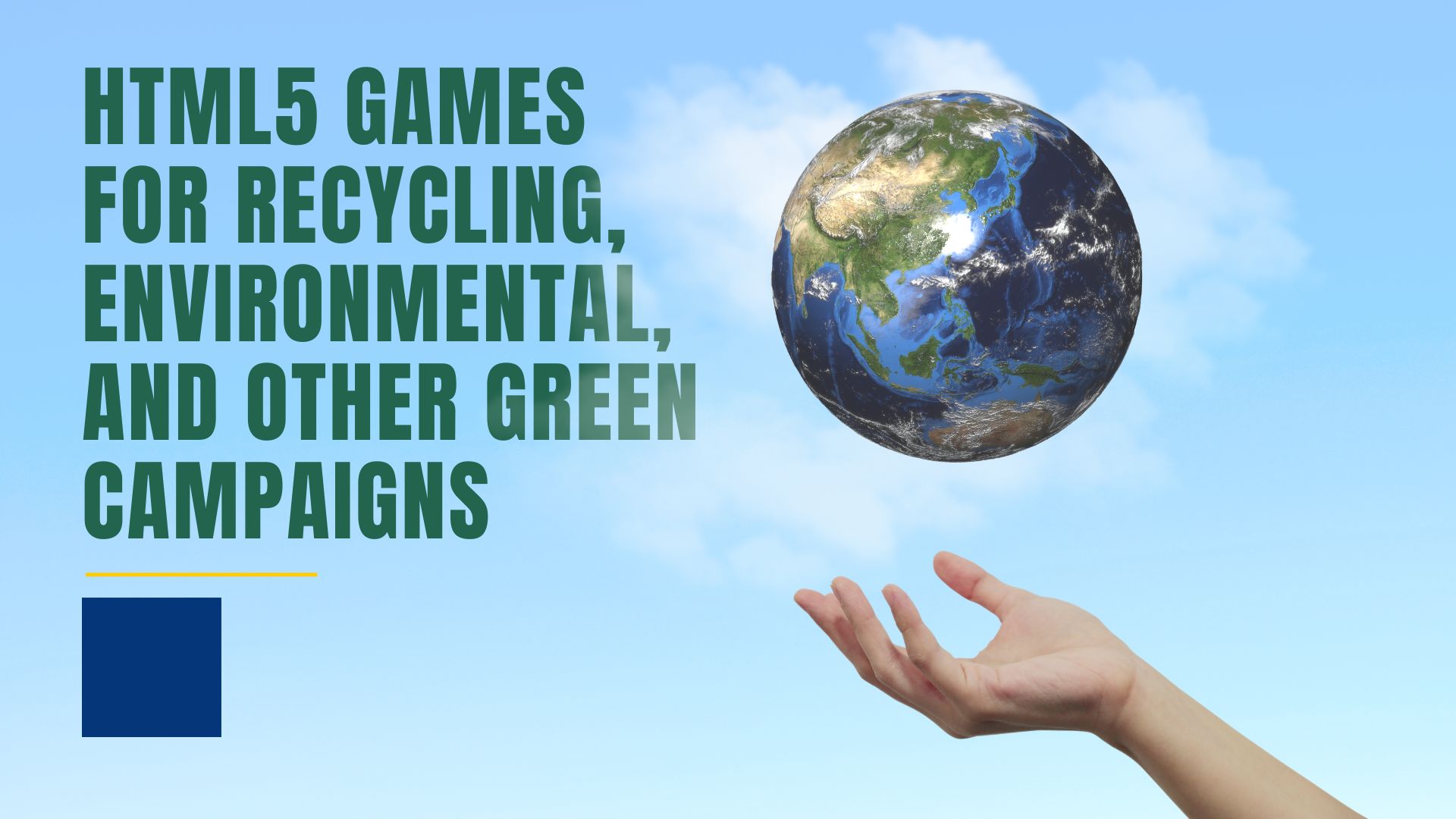 HTML5 Games for Recycling, Environmental, and other Green Campaigns