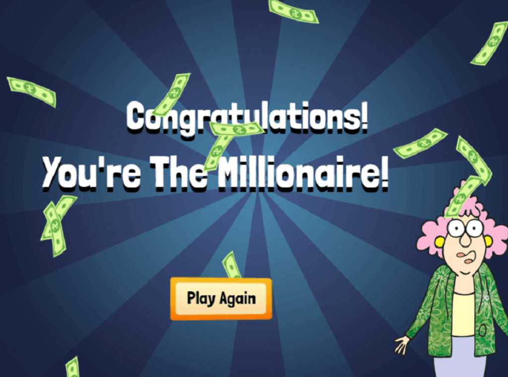 HTML5 Millionaire Quiz Game for 11 million followers