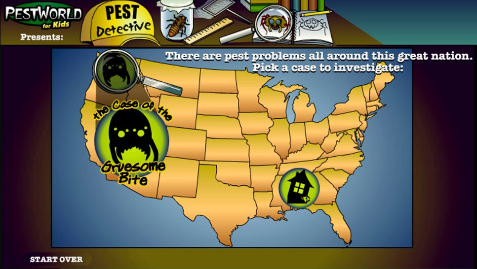 Pest Detective - an educational game built with HTML5