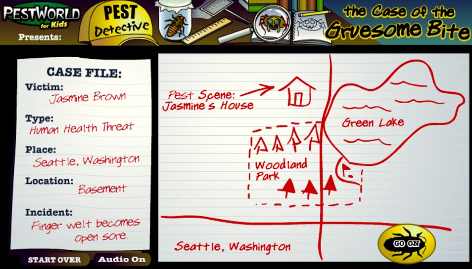 Pest Detective - an educational game built with HTML5