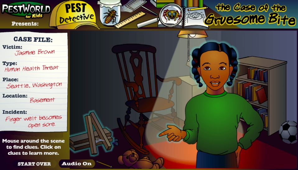 Pest Detective - an educational game built with HTML5