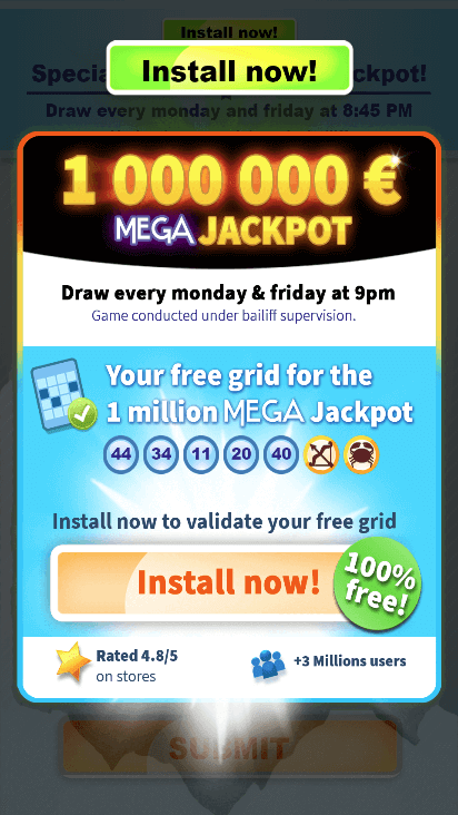 Playable Ad to Promote a Free Lottery App