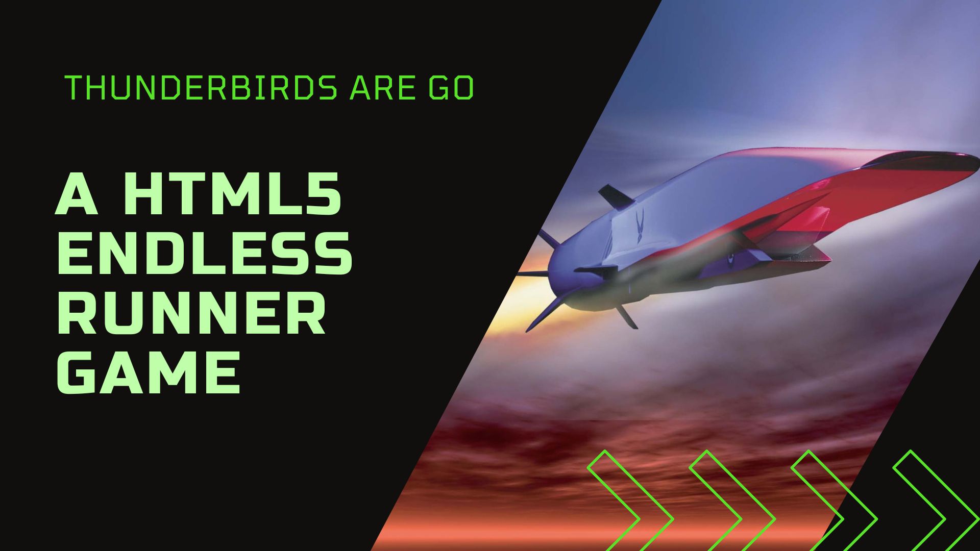 Thunderbirds Are Go - A HTML5 endless runner game