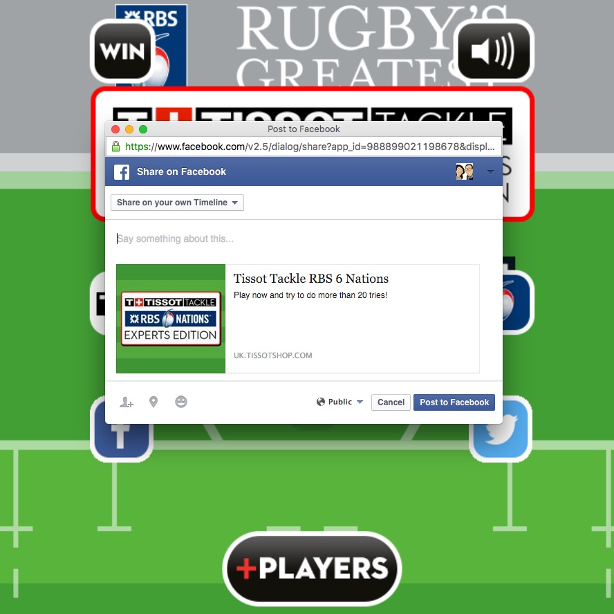 Tissot RBS 6 Nations Rugby Game