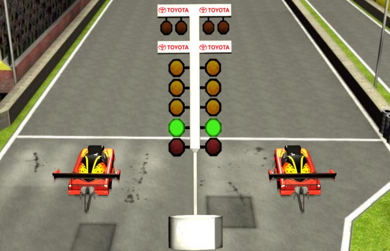 Toyota NHRA - A digital signage game built with HTML5