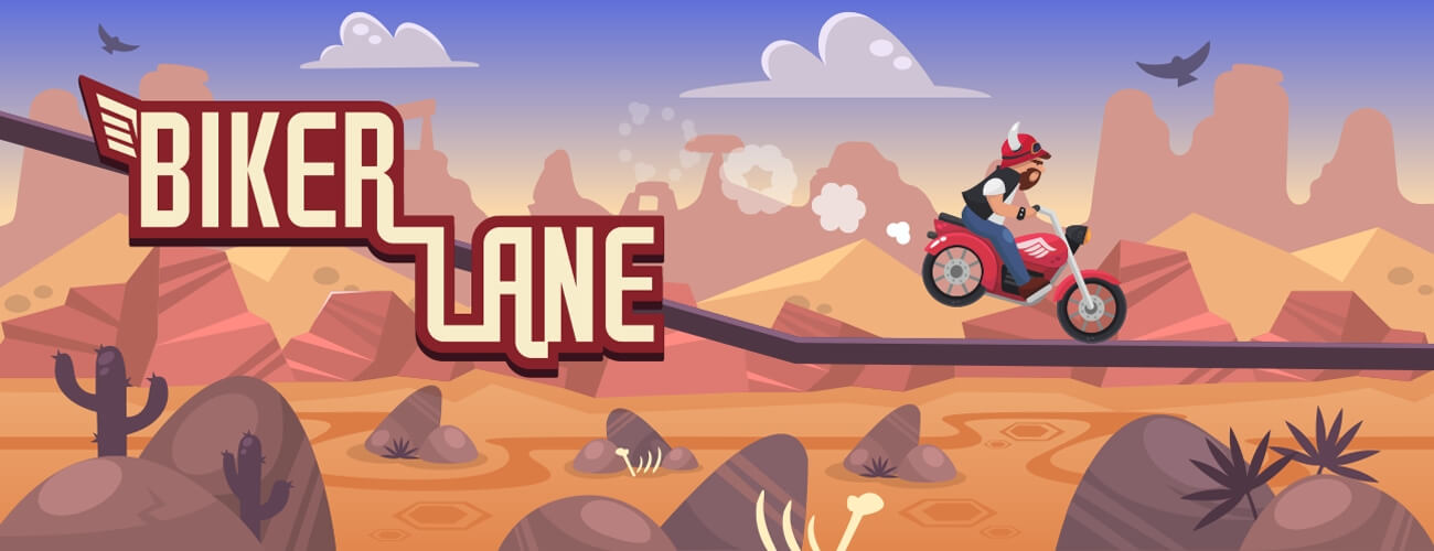 Biker Lane HTML5 Game