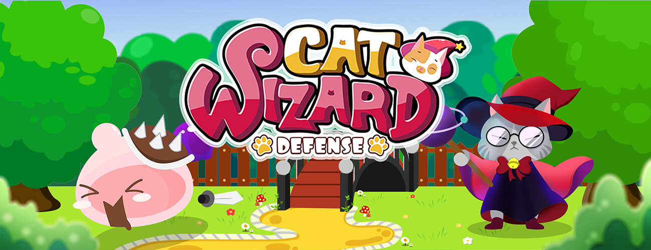 Cat Wizard Defense HTML5 Game