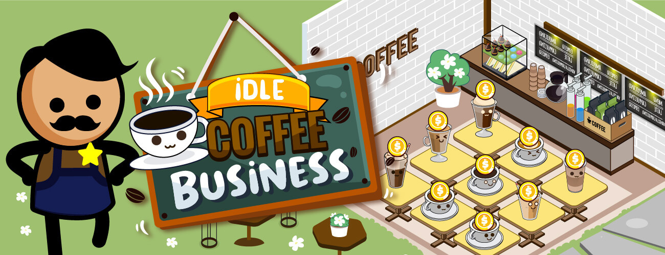 Idle Coffee Business HTML5 Game