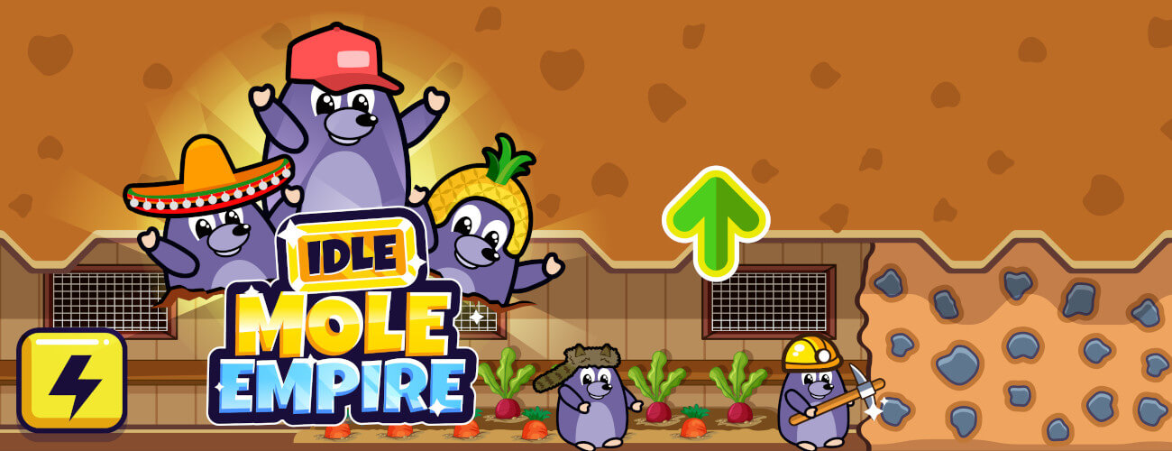 Idle Mole Empire HTML5 Game