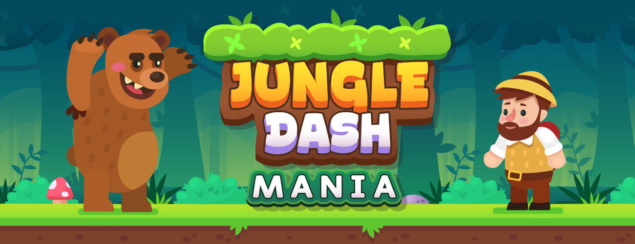 Jungle Dash Mania HTML5 Game