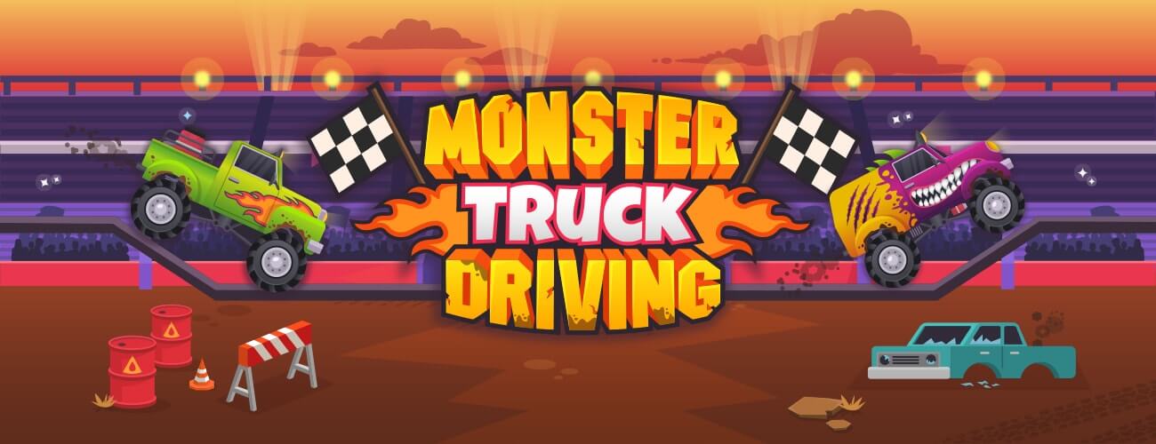 Monster Truck Driving HTML5 Game