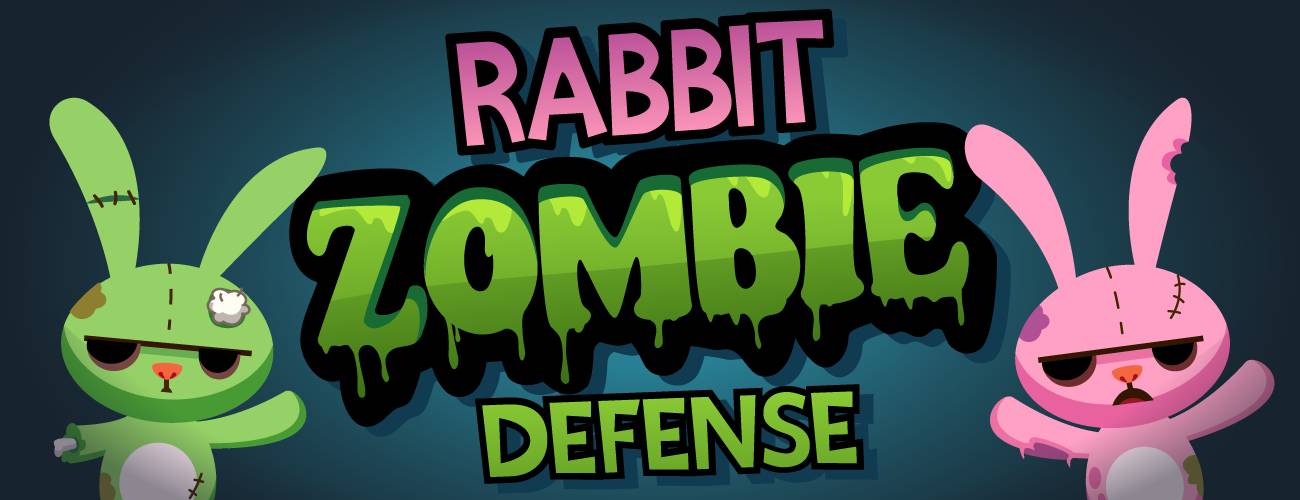 Rabbit Zombie Defense HTML5 Game