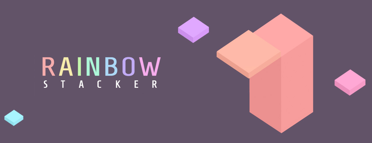 Rainbow Stacker HTML5 Game