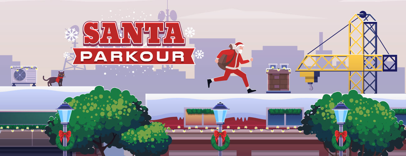 Santa Parkour HTML5 Game