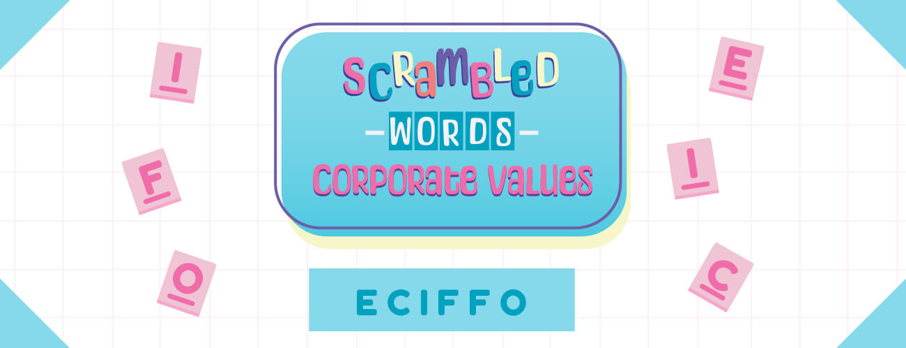 Scrambled Words Corporate Values HTML5 Game