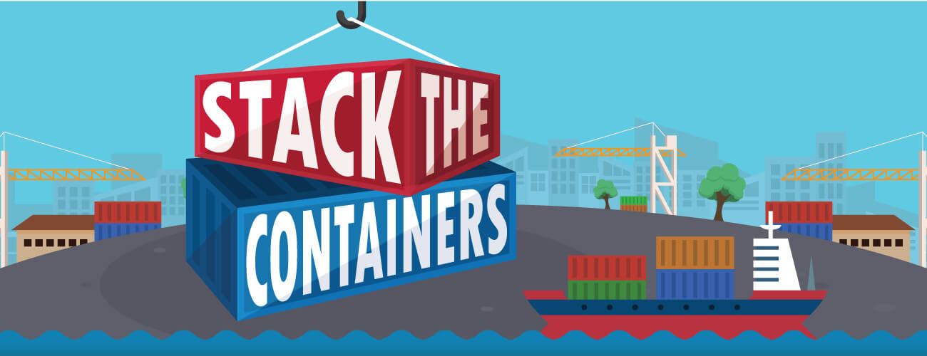 Stack The Containers HTML5 Game