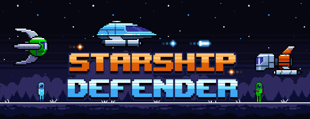 Starship Defender HTML5 Game