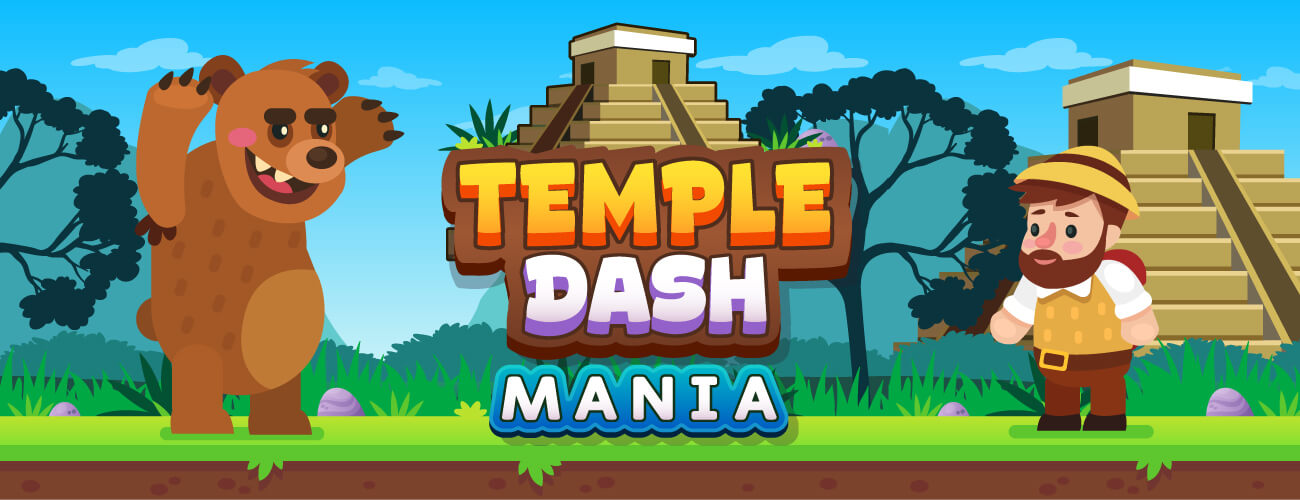 Temple Dash Mania HTML5 Game