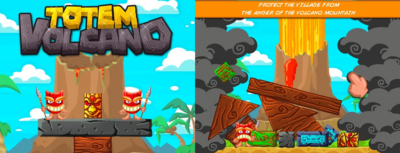 Totem Volcano HTML5 Game