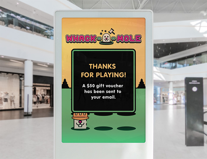 Contactless Digital Signage HTML5 Game Rewards