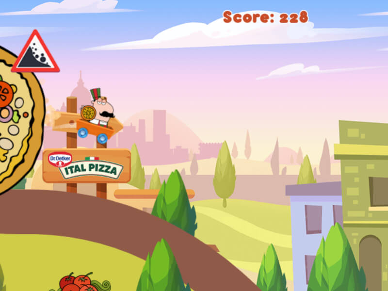 Custom Development Games Pizza Brand Screenshot 2