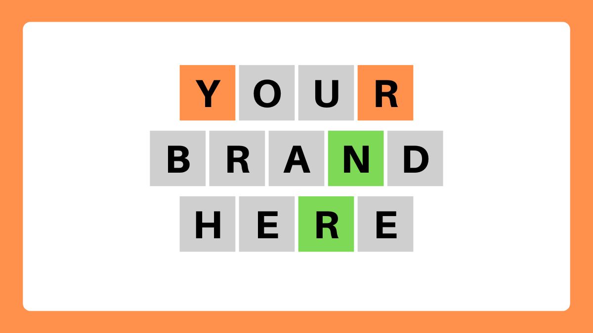 Why do brands use custom wordle?