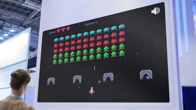 Space Invaders Wireless Arcade HTML5 Game