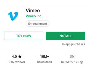 Vimeo Instant App