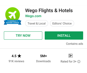 Wego Instant App