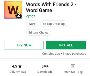 Words With Friends Instant App